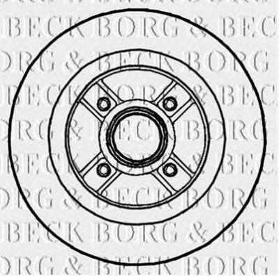 BORG & BECK bbd5721s -  Тормозной диск
